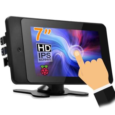 Imagem de OSOYOO Capa PiStudio com tela sensível ao toque IPS DSI V4.0 de 7 polegadas: uma solução abrangente de tela sensível ao toque para projetos Raspberry Pi 5 4 3 2