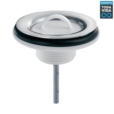 Imagem de Kit 2 Unid. Válvula Escoamento Lavatório Univ. C/ Tampa Plástica Docol