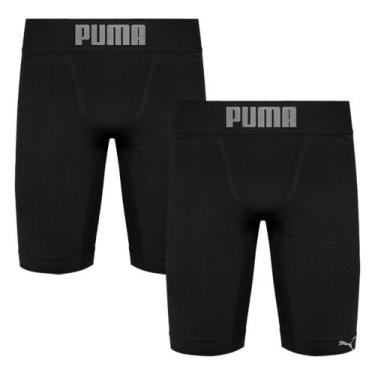 Imagem de Kit 2 Bermudas Térmicas Puma Long Boxer Masculino, Preto, P