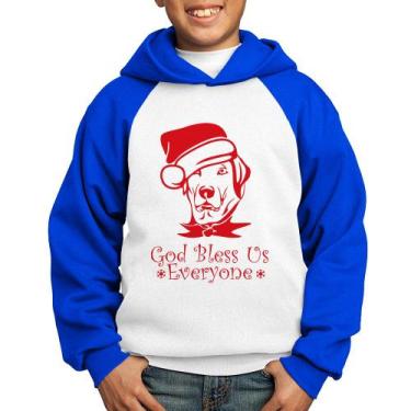 Imagem de Moletom Infantil Cachorro Noel - Foca na Moda, Branco, Azul, 10