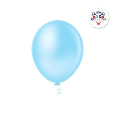 Imagem de Bexiga Balão Azul Baby Pic Pic 05 Polegadas 50 Unidades - PICPIC
