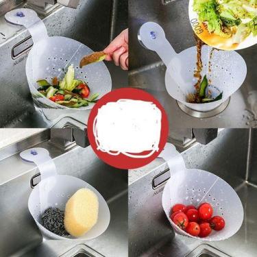Imagem de 5 Filtro De Lixo Pia Dobrável Reutilizável Cozinha Novidade - oem, Bra