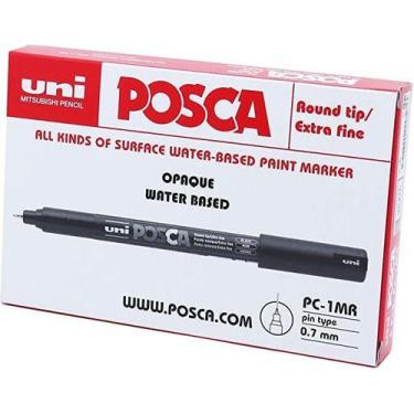 Imagem de Caixa Posca PC-1MR Branca C/ 6 unid. Uniball - ATACADO - Uni-ball