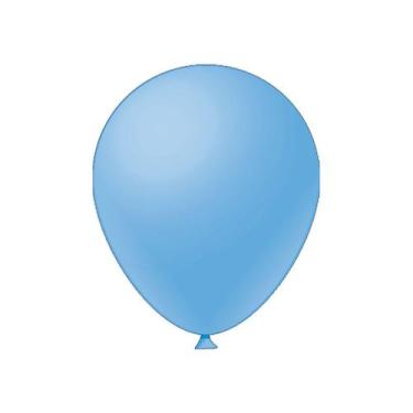 Imagem de Balão de Festa Látex Liso - Azul Claro - Festball - Rizzo