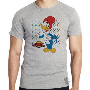 Imagem de Camiseta Pica Pau bolinhas Blusa criança infantil juvenil adulto camis