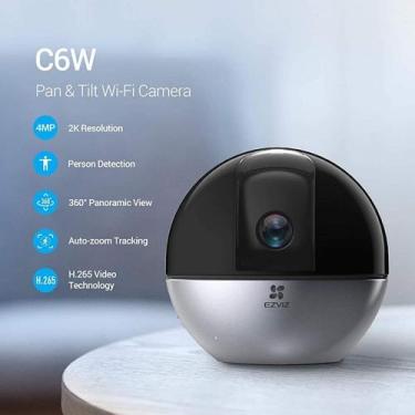 Imagem de Camera IP Ezviz Wifi CS-C6W 4MP 2K H.265 360 4MM