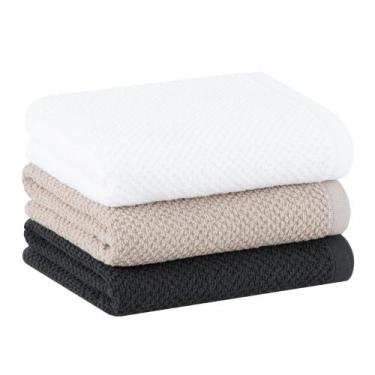 Imagem de Pano Copa Buddemeyer 3p Gourmet Branco Bege Cinza