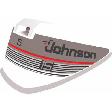 Imagem de Kit Adesivo Faixa Motor De Popa Johnson 15 Hp 89 - SPTS