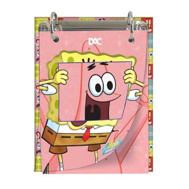 Imagem de DAC - Mini Ficheiro Vertical com 80 folhas (90g) Capa PVC Cristal - Bob Esponja