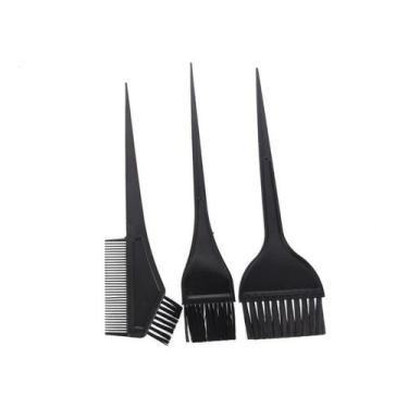 Imagem de Kit 3 Pincéis Para Tintura E Hidratação Dos Cabelo - HIMAW