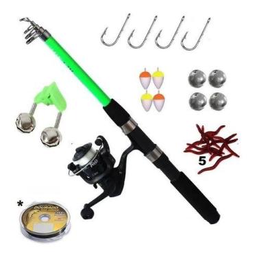 Imagem de Kit Pesca Completo Vara Molinete + Itens  - sm