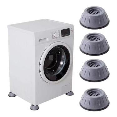 Imagem de Suporte Pé Máquina de Lavar Nivelador Kit 4 Peças  Anti Vibração Amort