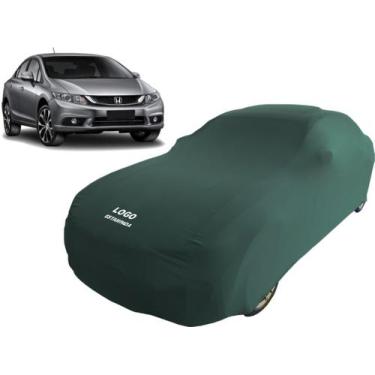 Imagem de Capa Para Cobrir Honda Civic G9 Tecido Macio Com Logo - Mz, Verde