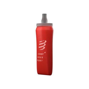 Imagem de Garrafa de Silicone - Ergo Flask 500ML Vermelha + Suporte para mão - C