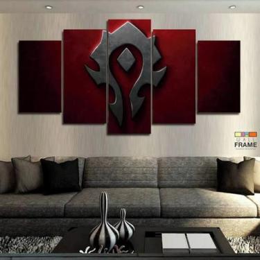 Imagem de Quadros Decorativos World Of Warcraft 63x130mt em Tecido - Wall Frame