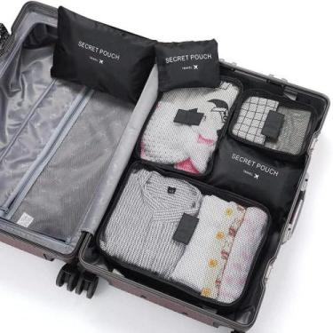 Imagem de Organizador De Mala Bolsa Kit 6 Peças Para Viagens E Bagagem - Yeet