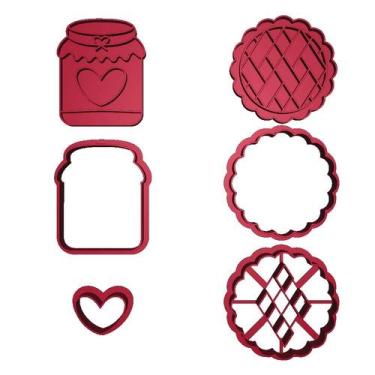 Imagem de Kit 2 Cortador Biscoito Recheado Vazado Tortinha Pote - DOCE IMPRESSO,