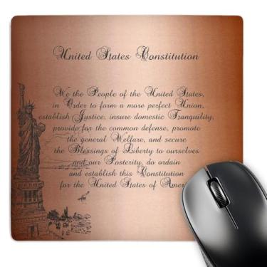 Imagem de 3dRose Mouse pad de arte vintage com estampa We the People Statue of Liberty Us Constitution LLC 20 x 20 x 0,65 cm (mp_79100_1)