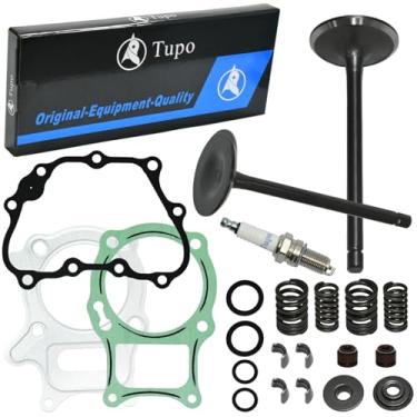 Imagem de Tupo Kit de válvula do motor, válvula de saída, válvulas de admissão, junta compatível com Honda TRX250 Recon 250 Sportrax 250 conjunto de válvulas de mola de cabeça de cilindro ATV