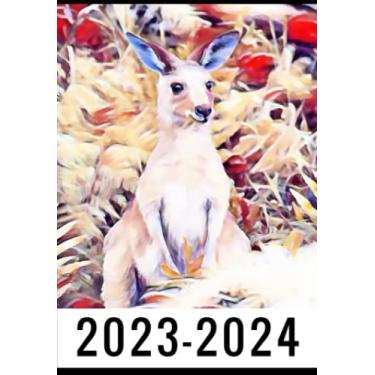 Imagem de 2-Year 2023-2024 Pocket Planner Kangaroo: Monthly Calendar & Agenda Organizer, Monthly Appointment Book, Jan 2023 Dec 2024 Personal Time Management, ... your next 2 years, Gifts For Kangaroo lovers.