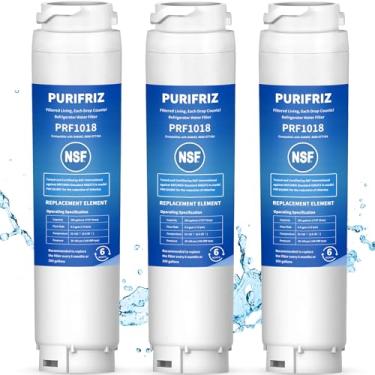 Imagem de PURIFRIZ Pacote com 3 filtros de água para geladeira 644845 compatível com Bosch® Ultra Clarity® 644845,9000077104, 9000194412, B26FT70SNS, B22CS80SNS, B22CS50SNS, Haier 0060820860, Miele KWF11 000, 6
