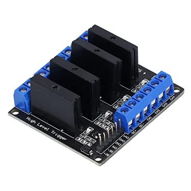 Imagem de Módulo SSR, Módulo de relé de Estado Sólido, Controle SSR DC de 4 Canais Com Alta Sensibilidade, Comutação Rápida, Baixa Interferência, Alto Nível, para DIY, relé