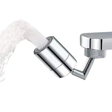 Imagem de Aerador de torneira de pia giratória grande angular dupla função cabeça de torneira de pulverizador de 2 fluxos, acessório de pulverizador de pia para lavagem de rosto, gargarejo e lavagem dos olhos