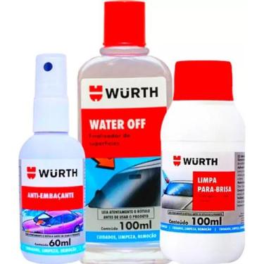 Imagem de Kit Water Off Cristalizador + Anti Embaçante + Limpa Para Brisa restau