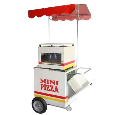 Imagem de Carrinho de mini pizza rodas pneumática Com forno Mod 4220