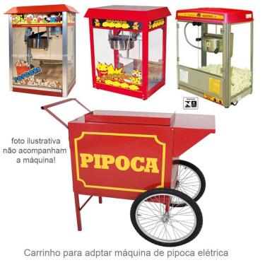 Imagem de Carrinho de pipoca para adaptar a pipoqueira elétrica Sem máquina pipoca - Mod4237