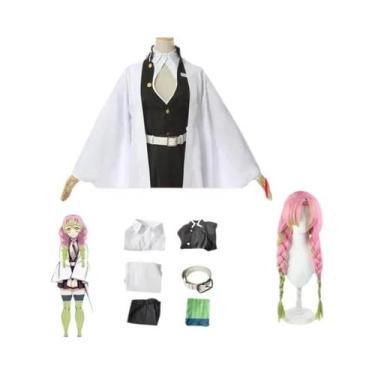 Imagem de Cosplay Kanroji Mitsuri - Traje de Quimono Anime para Adultos e Crianç