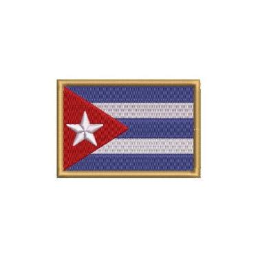 Imagem de BP0010-001 Bandeira Cuba Patch Bordado 7,5×5,0cm (D- Arquivo Matriz para bordar)