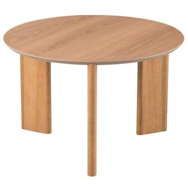 Imagem de Mesa de Centro Para Sala de Estar Pés Madeira Alta Bulat A03 Hanover R