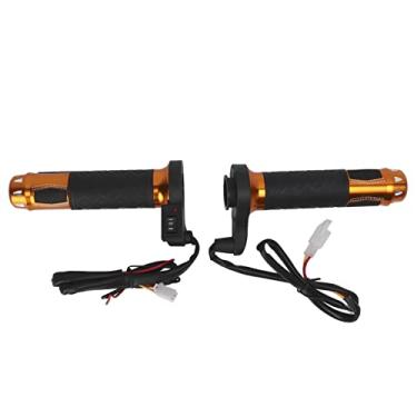 Imagem de Apertos Aquecidos de Motocicleta, Garras Aquecidas 2pcs 22mm/0,87 Polegadas Elétricas de Aquecimento Elétrico Grips Aquecidos para Motocicleta Liga de Alumínio Mãos de Inverno Mais Quentes para o