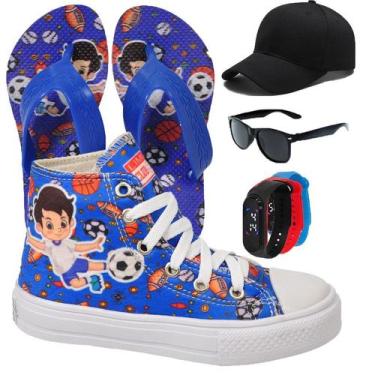 Imagem de Tênis Botinha Infantil Masculino Personagem Aranha/Foguete/Futebol/Gam