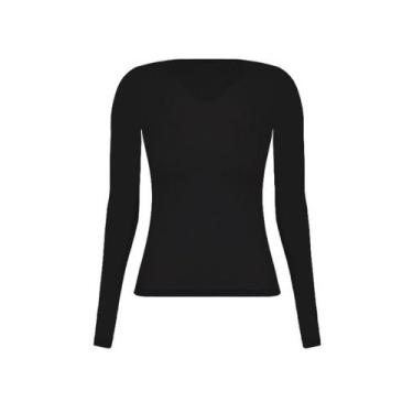 Imagem de Blusa segunda pele Loba Lupo fio 40 Poliamida fina 00800, Preto, 9990,