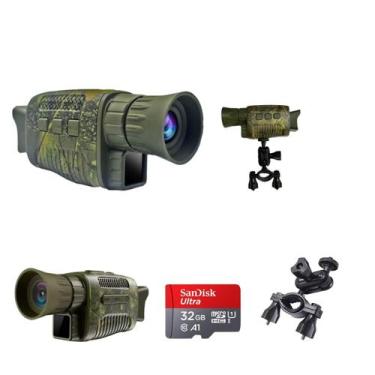 Imagem de Monóculo Noturno Com Suporte 32g Òptico 5x 4k Hd Até 1km - Mike Shop