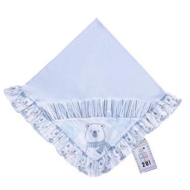 Imagem de Cobertor Suedine Mantinha Para Bebe Baby2u - Miguel Baby, Urso