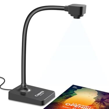 Imagem de BexonRuihe Câmera De Documentos Usb Para Professores, Webcam Para Ensino À Distância, Câmera Com Foco Manual, Com Microfone, Dobrável Para Mac Os, Windows, Compatível Com Chromebook Para Conferência