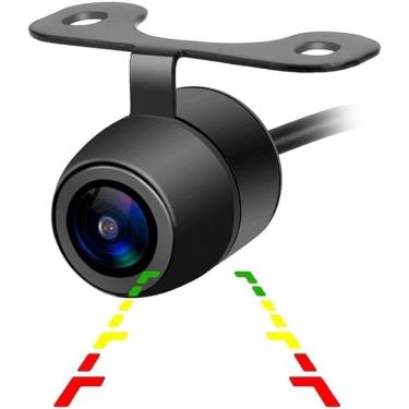 Imagem de Câmera De Ré Universal Automotiva Borboleta Parachoque Com Visão Noturna Colorida Carro Caminhão Van