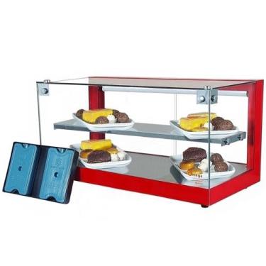 Imagem de B-VFD77 - Beta Vitrine fria 77cm Vermelha Dupla com 16 Gelo X - Bivolt