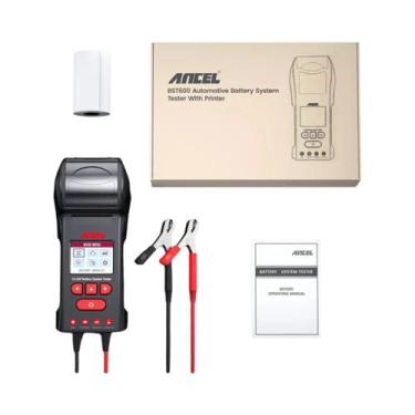 Imagem de Testador De Bateria Digital 12V 24V Com Impressora ANCEL BST600 100-20