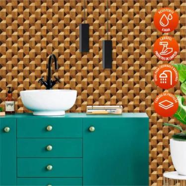 Imagem de Revestimento de Azulejo Madeira Tanus 250 - Inove Papéis de Parede