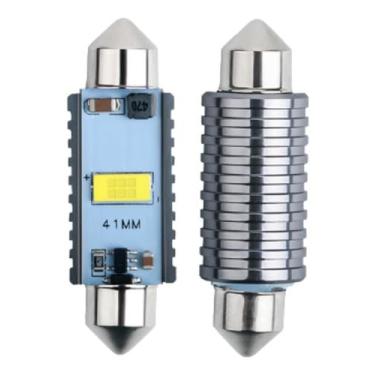 Imagem de Lâmpada LED Festoon 41mm com Chip CSP 3570, Cor 6000K Branca, Compatível com Canbus, Ideal para Iluminação Interna Automotiva, Luz de Teto ou Placa