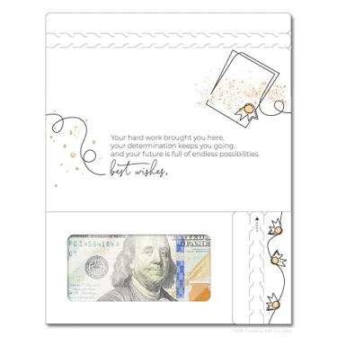 Imagem de ZipGifts Cartão de Natal | Porta-dinheiro com zíper e janela de plástico transparente para dinheiro, cheque e vale-presente, Formatura | Infinitas possibilidades