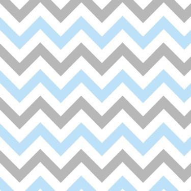 Imagem de Papel De Parede Chevron Azul Cinza Branco Decorativo Adesivo