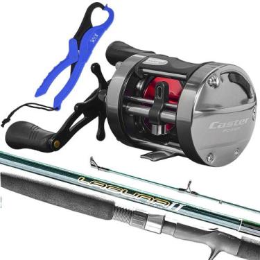Imagem de Kit Pesca Pesada Carretilha Caster Power + Vara 30lb Alicate - Marine,