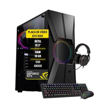 Imagem de Pc Gamer Darius i5 3º Geração GTX 1650 16GB RAM SSD 480GB - AMORIM SHO
