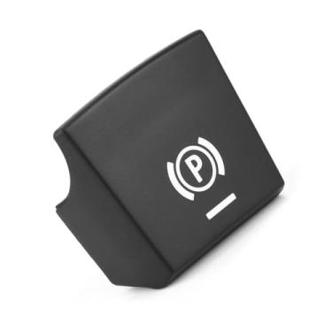 Imagem de Carro Handbrake Estacionamento Interruptor de Freio Botão Etiqueta Capa para Série 5/6 Série 09-14 Com Material ABS Superior, Fácil Instalação, Cor Preta, OE 61312822518, Fits