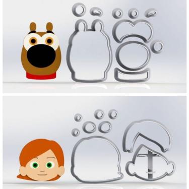 Imagem de Cortador Kit Lele E Linguiça Modulares Tamanho 5Cm